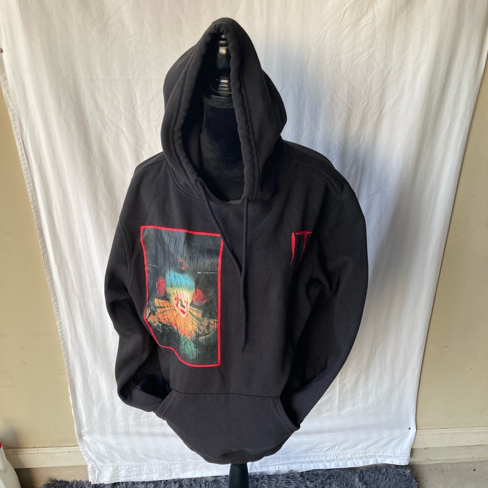 It The Movie Black Hoodie with Graphic Print